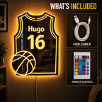 What's included: personalized mirror, USB cable and remote control